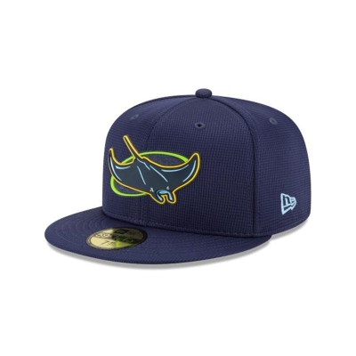 Tampa Bay Rays Gorra | New Era MLB Clubhouse Collection 59fifty Fitted Cap Mexico - Azules